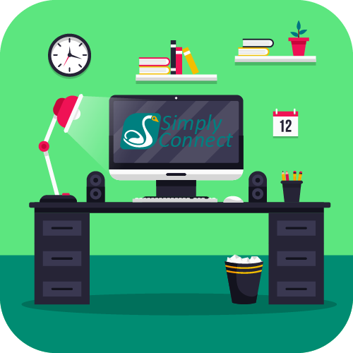 Simply Connect's desktop software (click to read more)